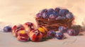 Still life with Plums