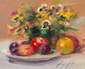 Vase of Pansies