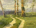 Birches in Cobalt
