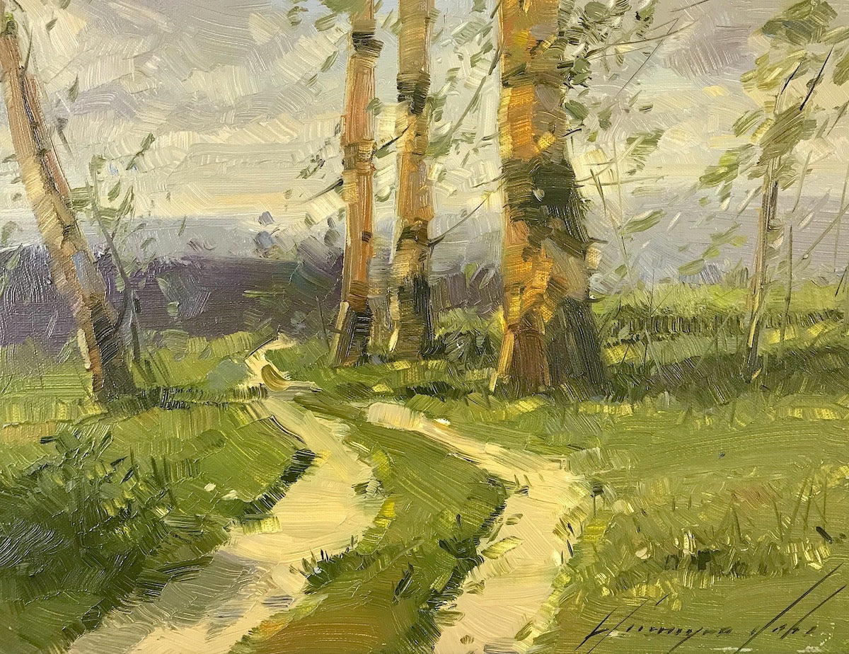 Birches in Cobalt