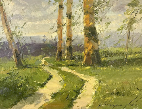 Birches in Cobalt