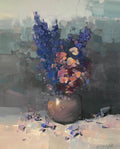Vase of Blue Flowers