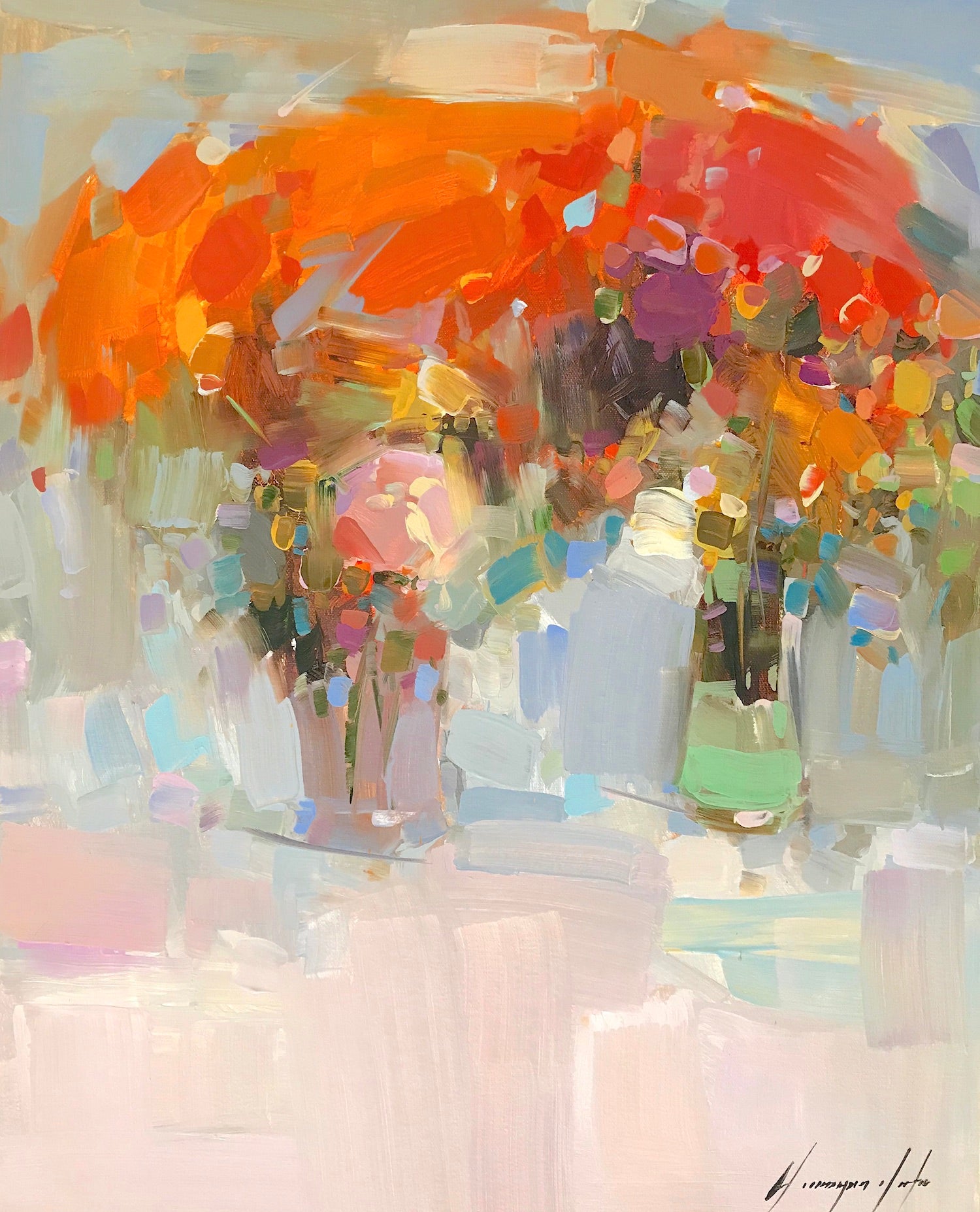 Vase of Yellow Flowers
