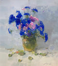 Vase of Blue Flowers