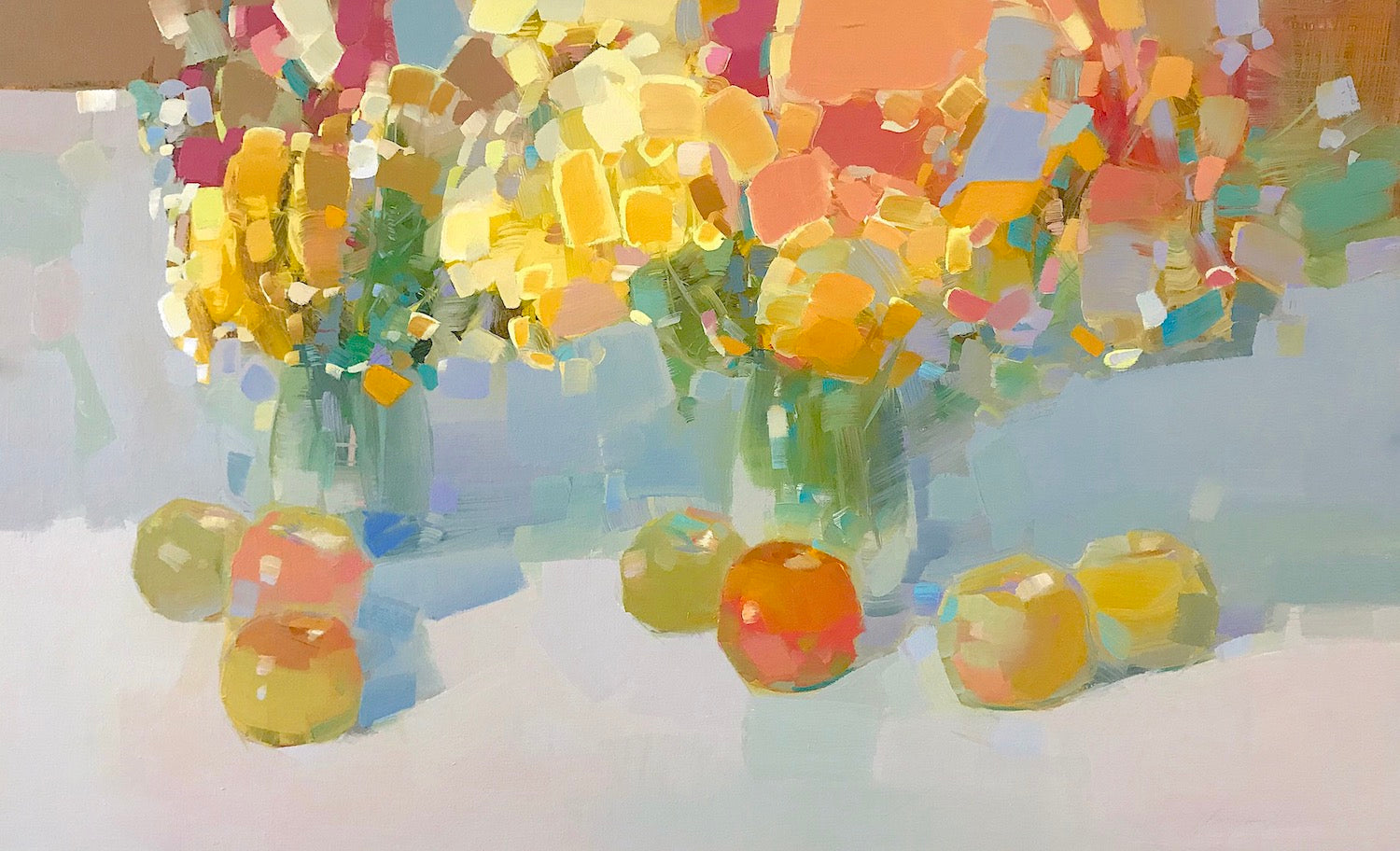 Vase of Yellow Flowers