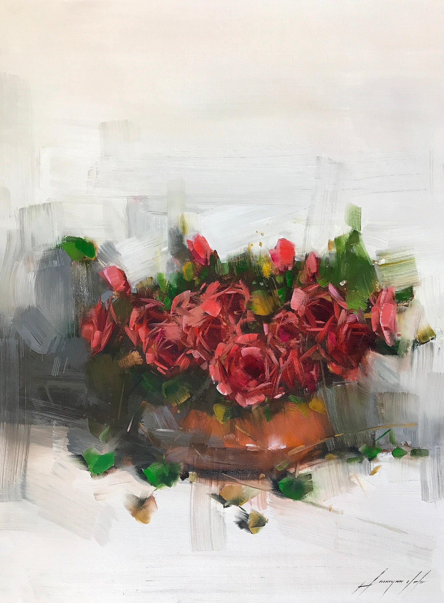 Vase of Roses