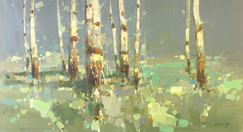 Birches in Cobalt