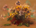 Vase of Pansies