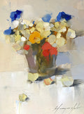 Vase of Pansies