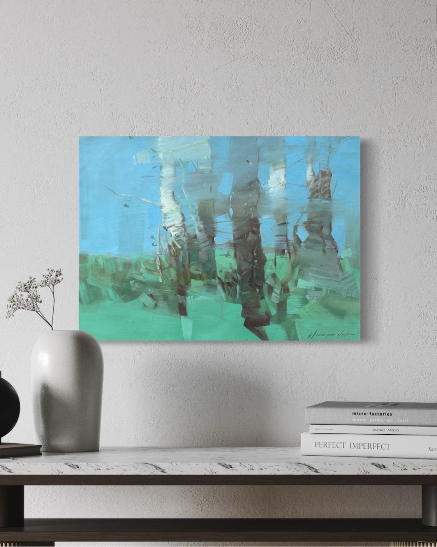 Birches in Cobalt
