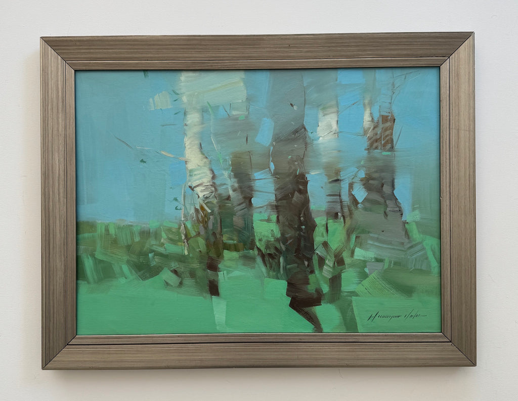 Birches in Cobalt