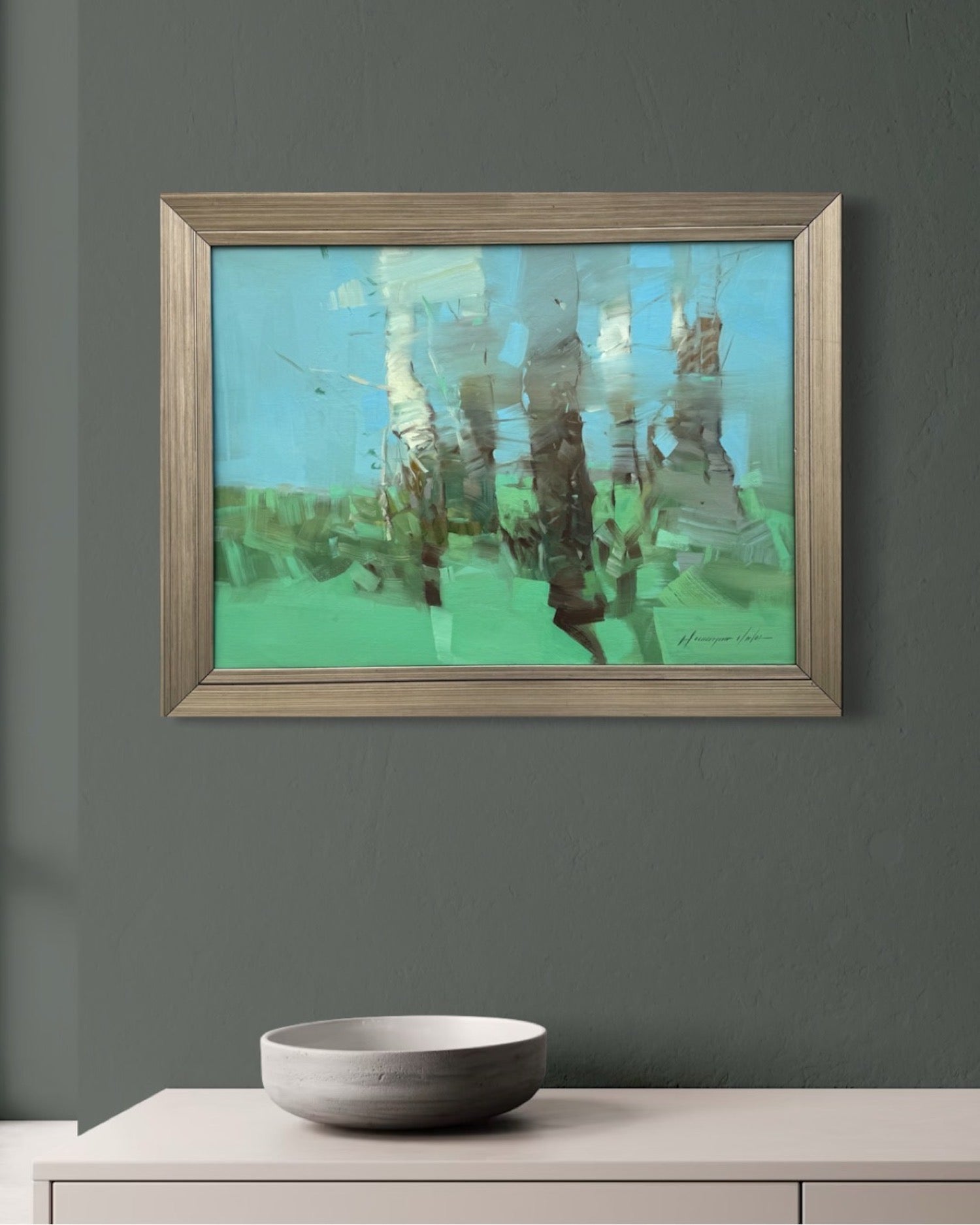 Birches in Cobalt