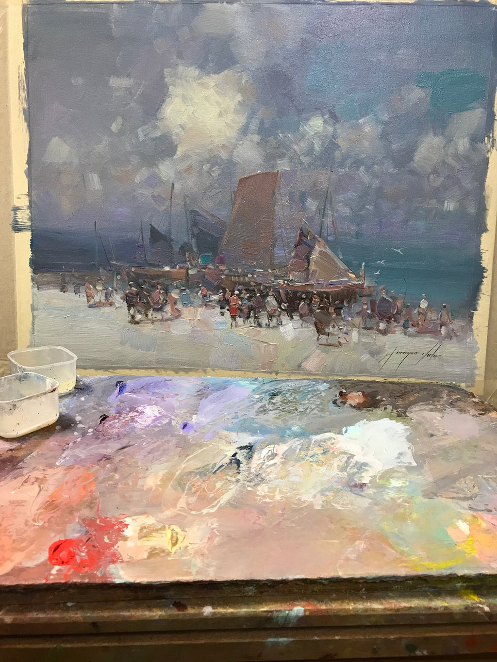 Figures on the Shore